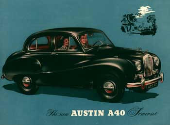 Austin A40 Somerset Convertable Car 1954 New Jumbo Fridge Magnet 